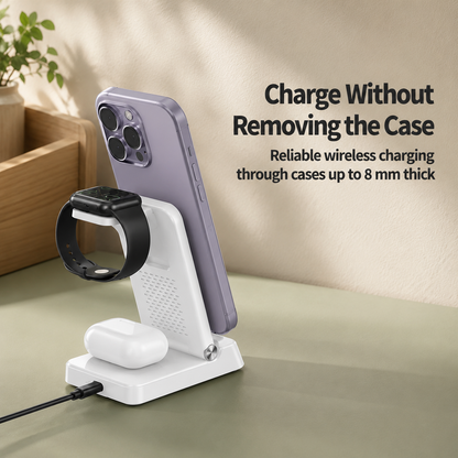 WanderS 3-in-1 Clock Wireless Charger 15W