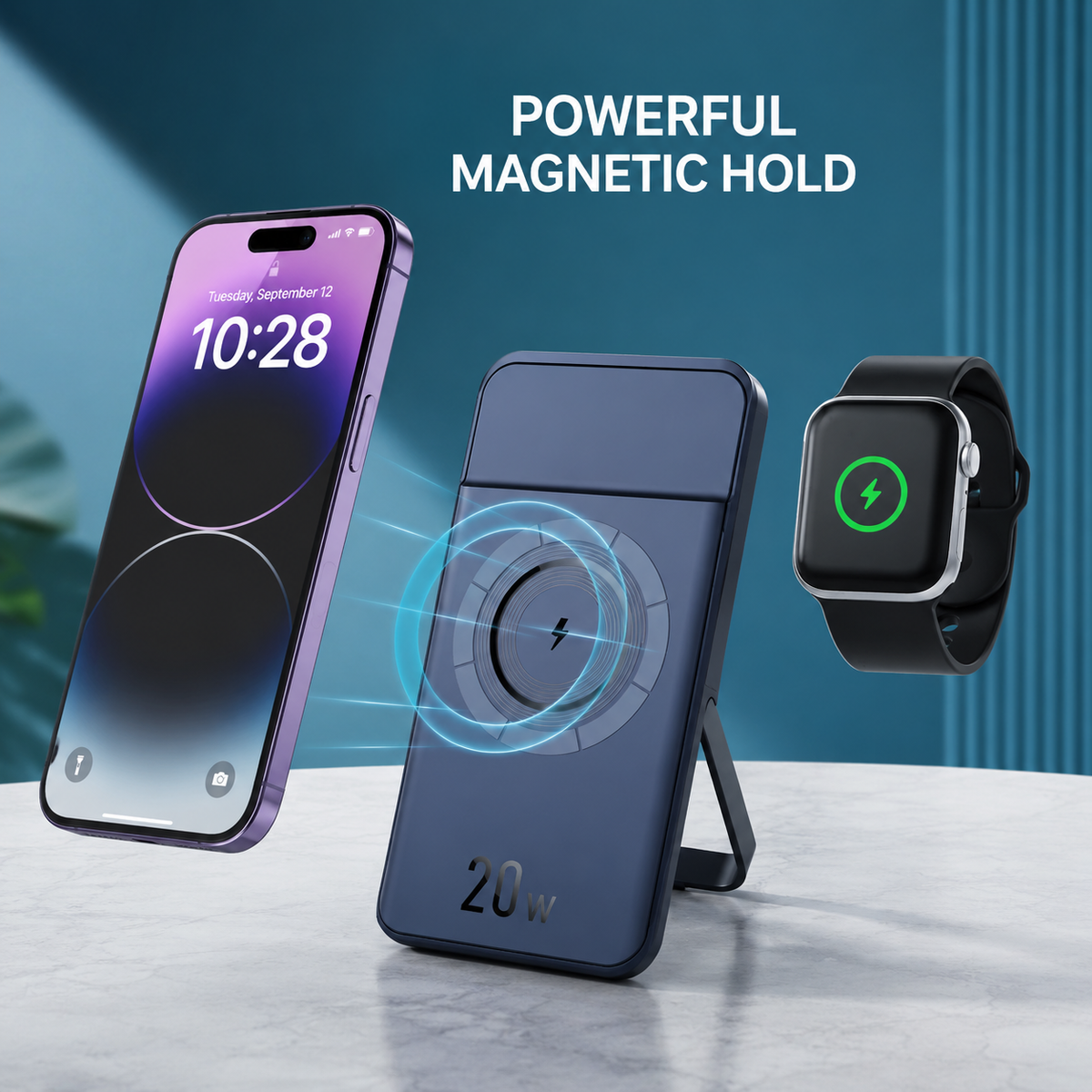 WanderS 10000mAh 3-in-1 Magnetic Power Bank