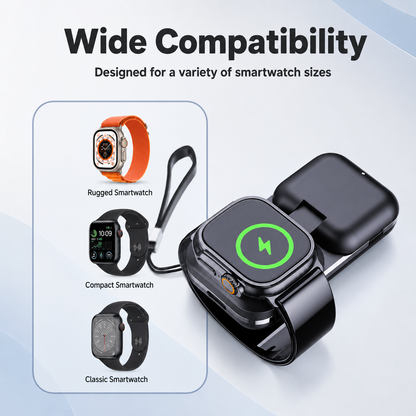WanderS 1000mAh Apple Watch Power Bank with Foldable Charger