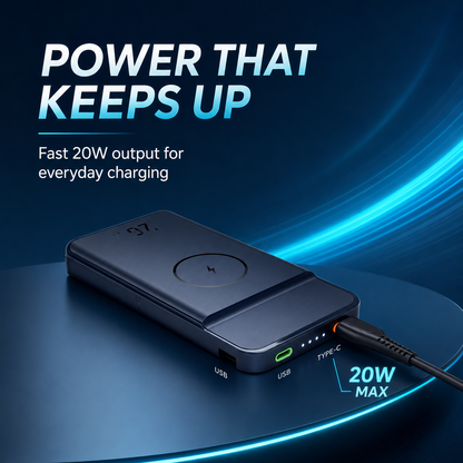 WanderS 10000mAh 3-in-1 Magnetic Power Bank